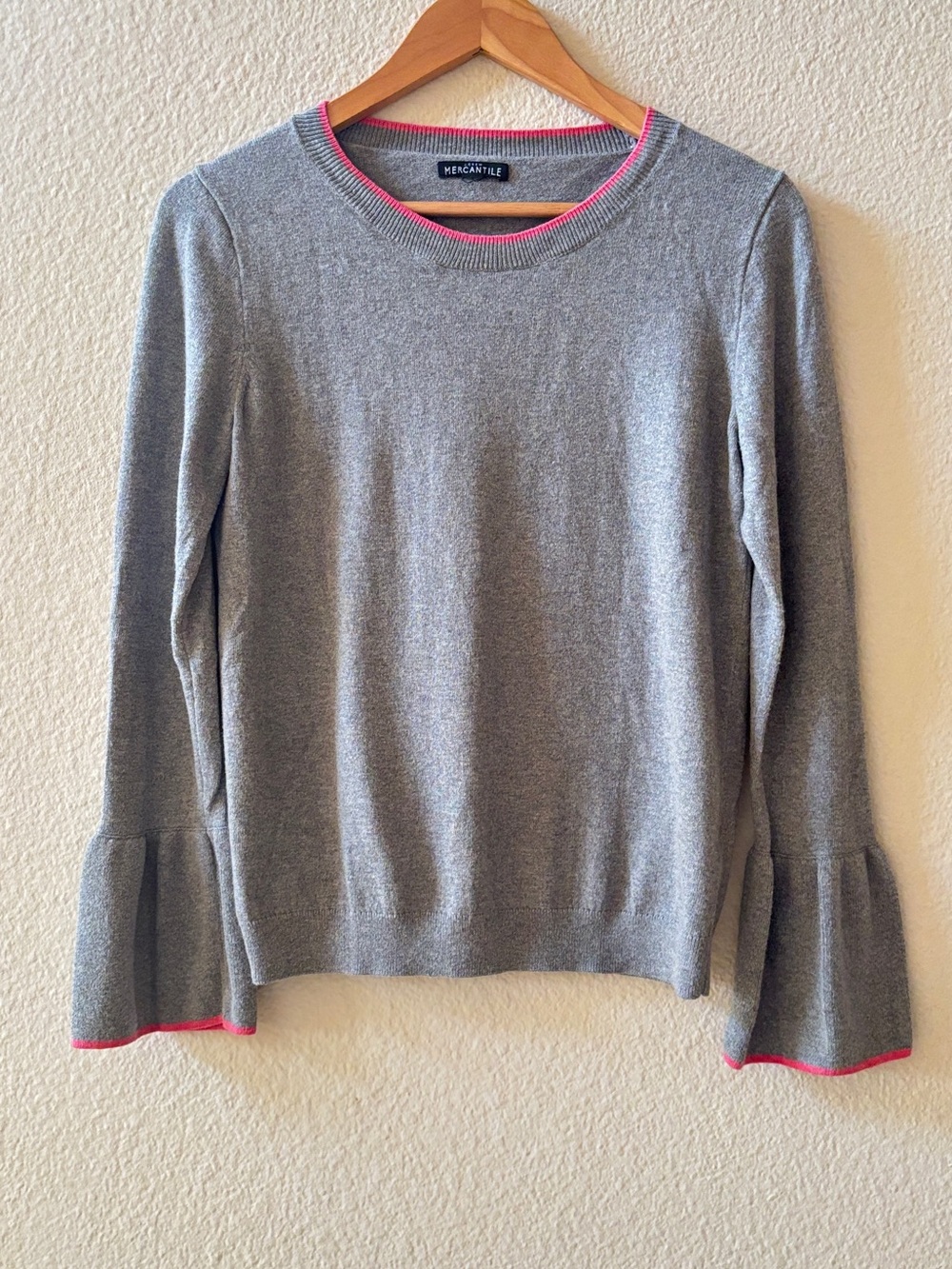 J. Crew Wool Sweater Pullover Bell Sleeve Size M
